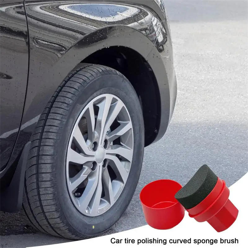 Curved Car Tire Waxing Sponge  - Wax Applicator Pad recensione e prezzo