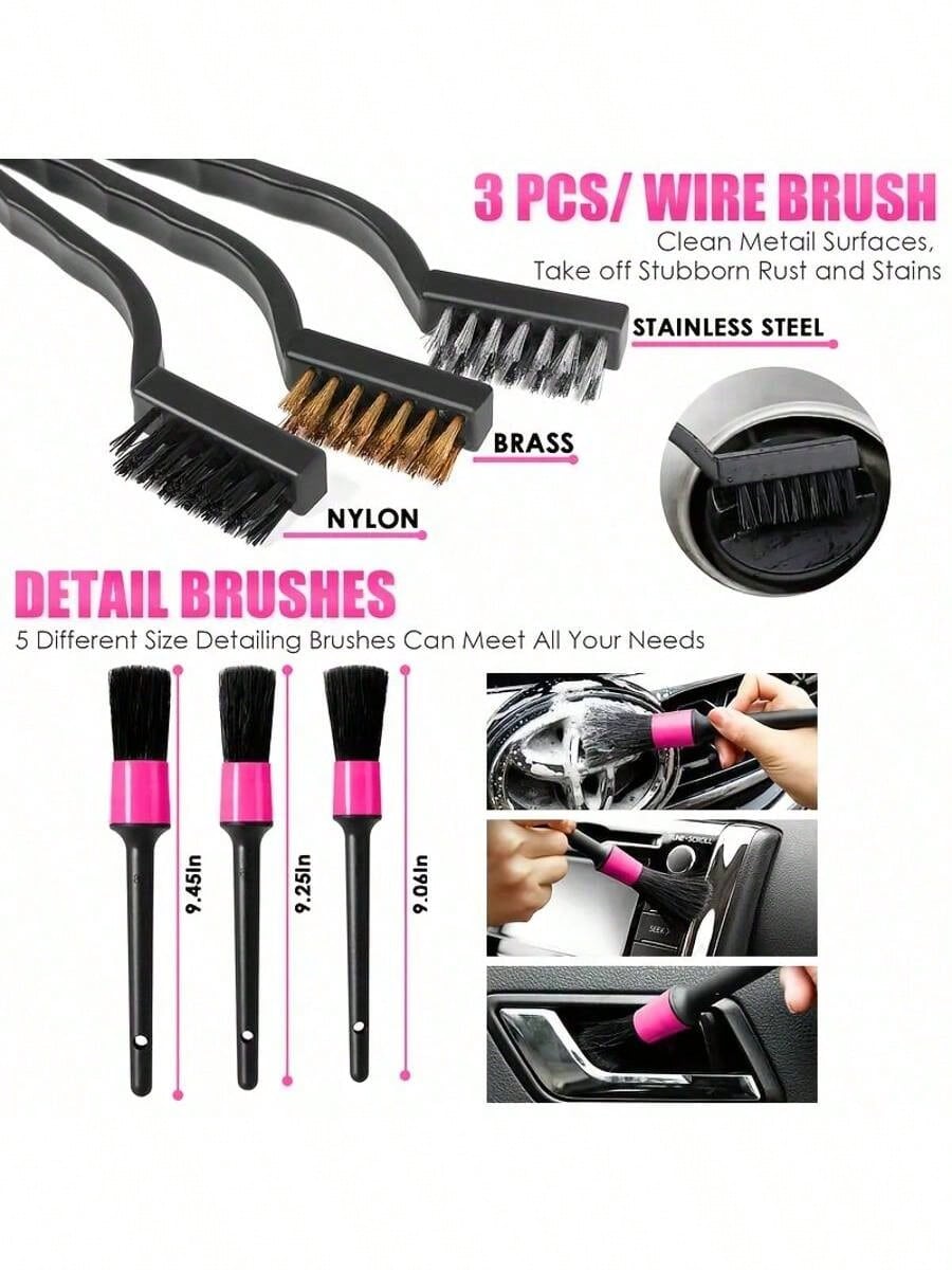 25pcs Car Cleaning Wash Kit In - Interior Detailing Kit recensione e prezzo