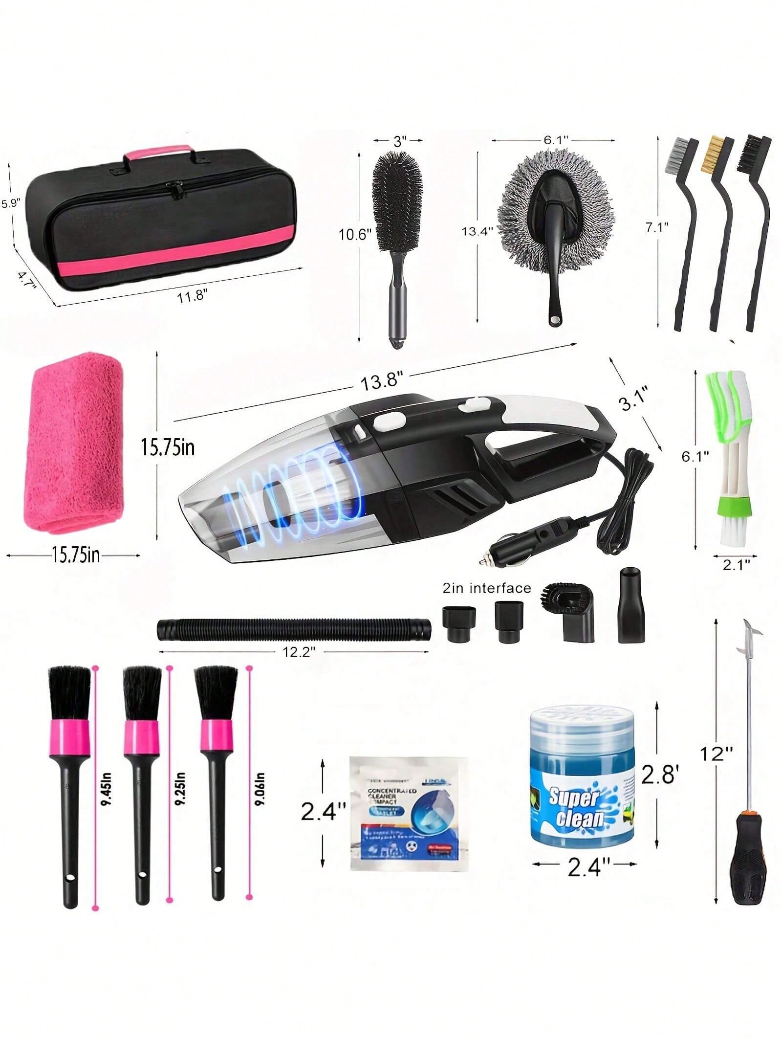 25pcs Car Cleaning Wash Kit In - Interior Detailing Kit recensione e prezzo