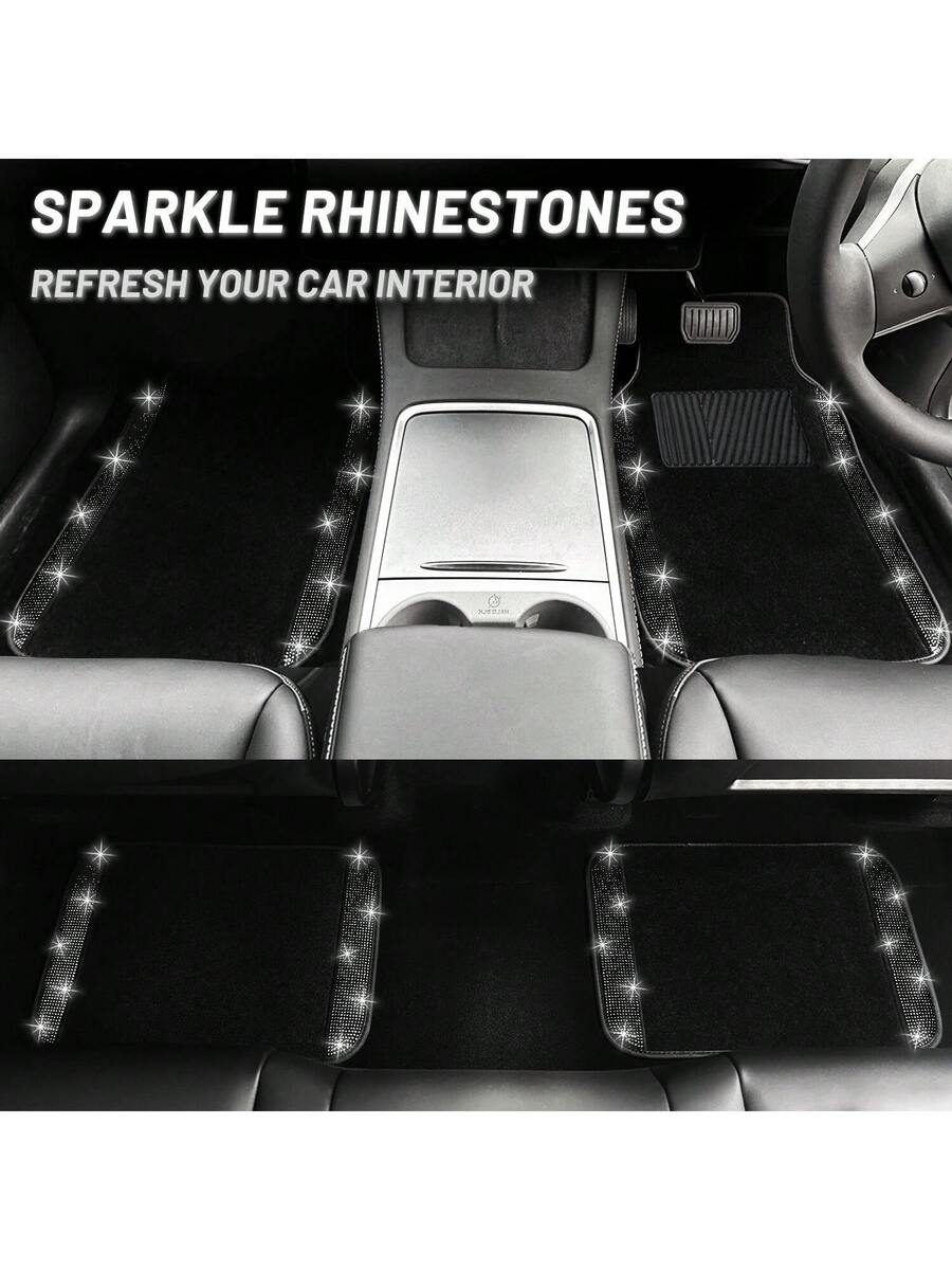 Bling Car Floor Mats Set With  - Dirt Brush Interior recensione e prezzo