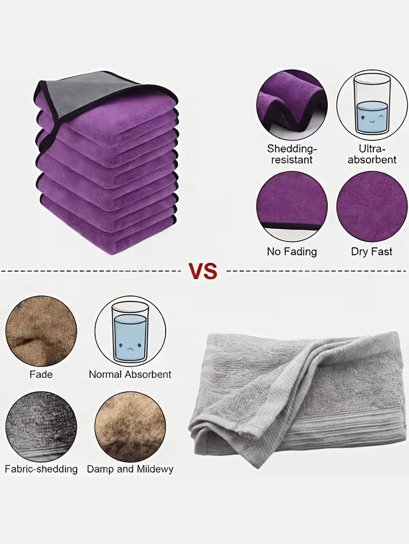 10-Pack Double-Sided Coral Vel - Microfiber Towel Detailing recensione e prezzo