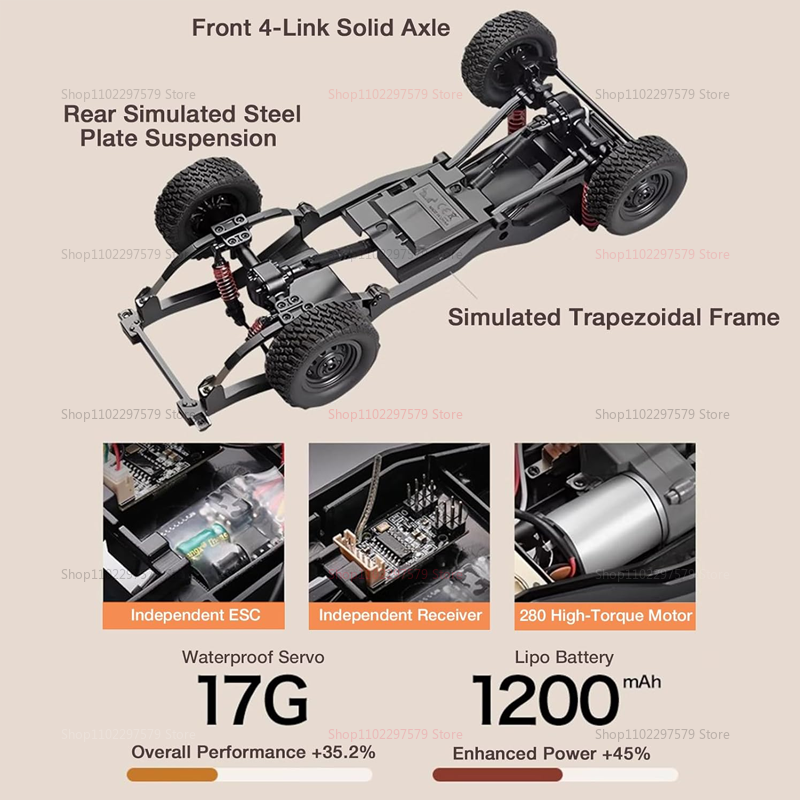 MN82T 1:12 2.4G RC Crawler Hoi - Dirt Brush Interior recensione e prezzo