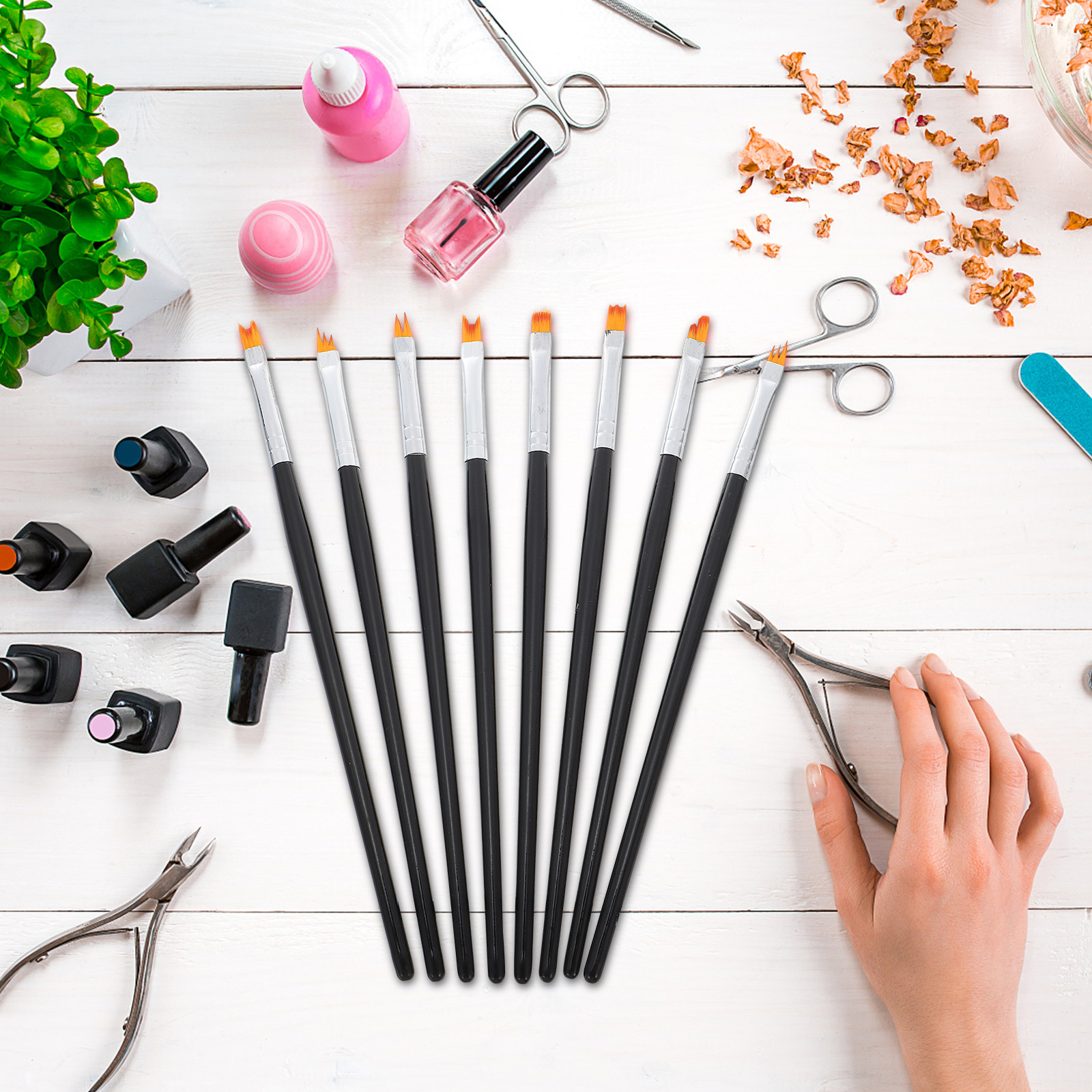 8Pcs Nail Painting Brushes Set - Detailing Brush Set recensione e prezzo