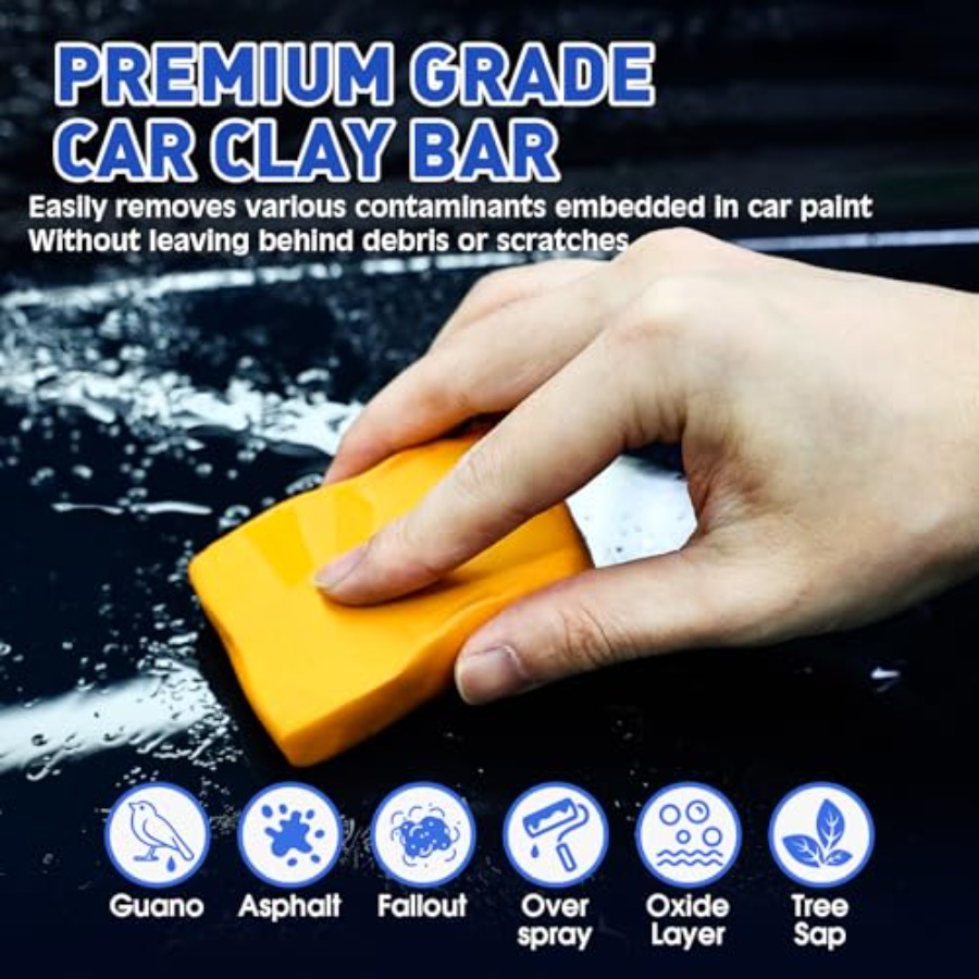 Clay Bars Kit, 6 Clay Bars and - Clay Bar Lubricant recensione e prezzo