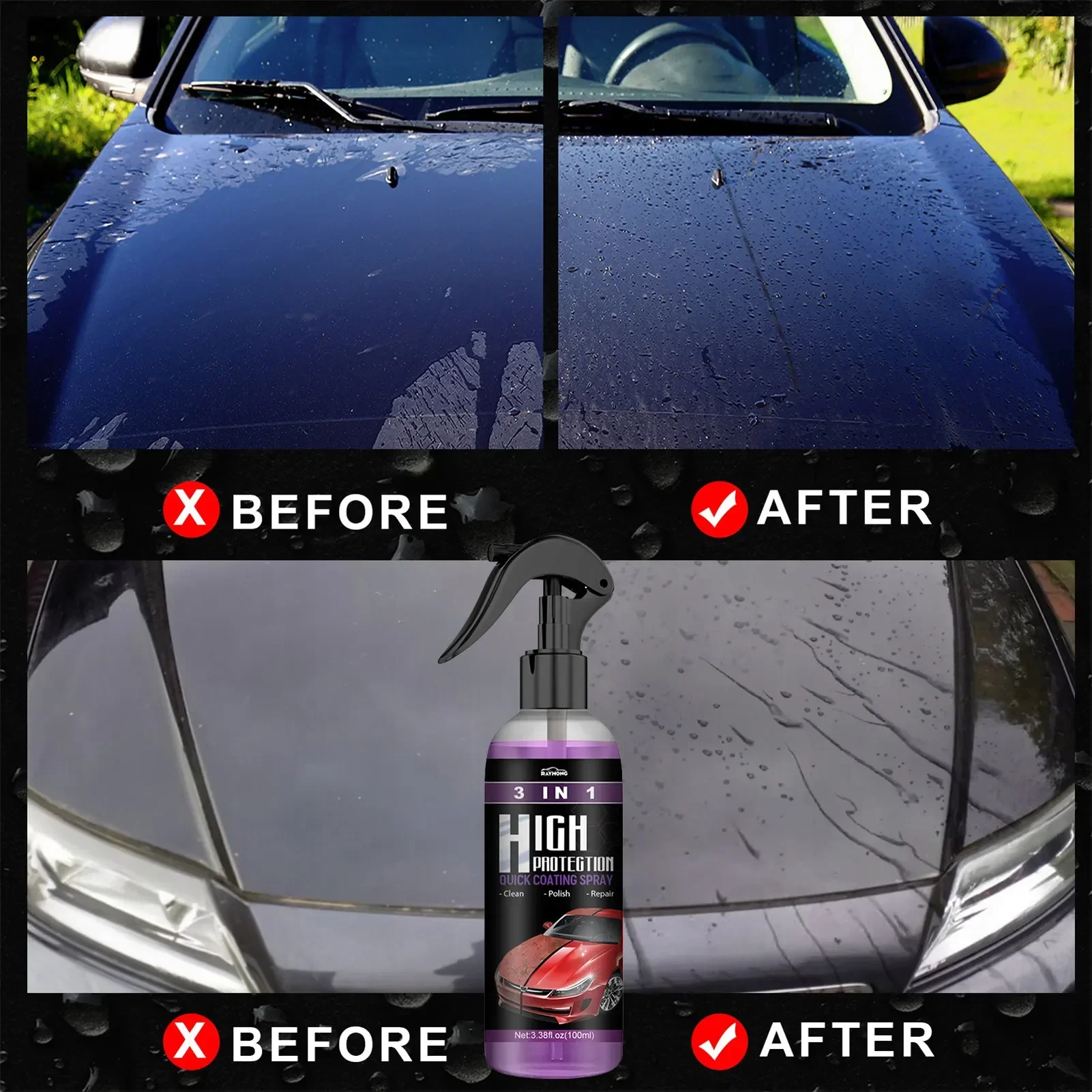 3 in 1 Car Ceramic Liquid Coat - Car Wax Ceramic Coating recensione e prezzo