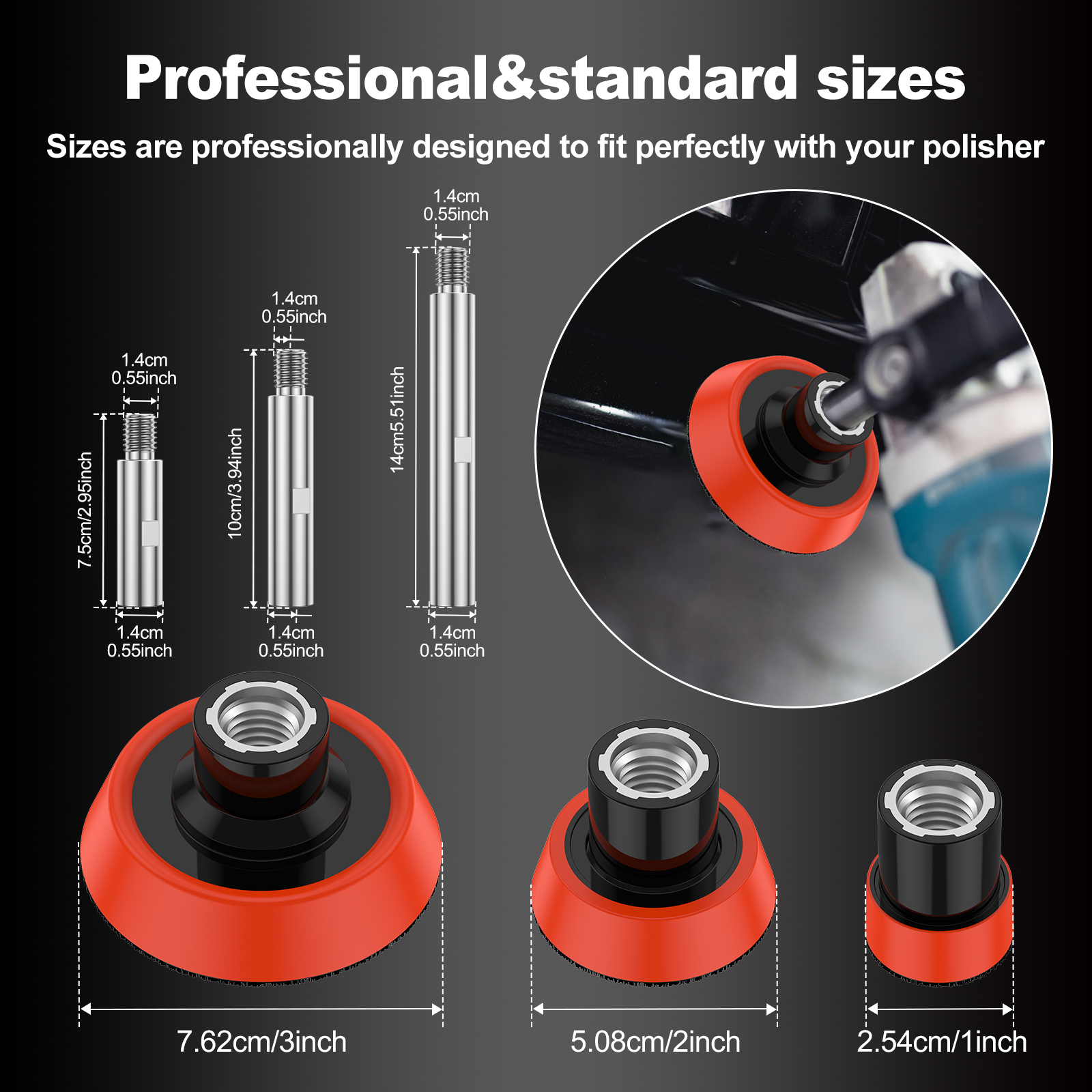 M14 Thread Polisher Extension  - Polish Pad Set Buffer recensione e prezzo